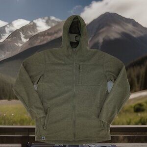 BlackOvis Men’s Trailhead Hoodie Full Zip Jacket Outdoor Hunting Green Size XL